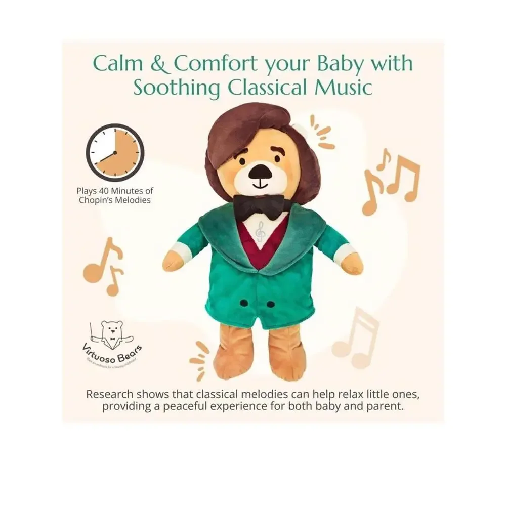 Chopin Plush Bear – Plays 40 Mins of Classical Music, Educational & Soothing H88